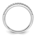 14k White Gold 1/4 carat Lab Grown Diamond VS/SI+ G+ Complete Wedding Band