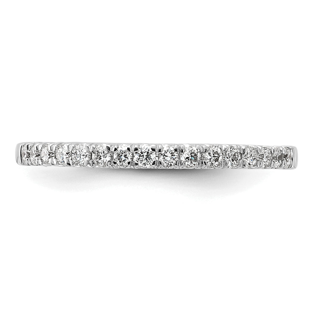 14k White Gold 1/4 carat Lab Grown Diamond VS/SI+ G+ Complete Wedding Band