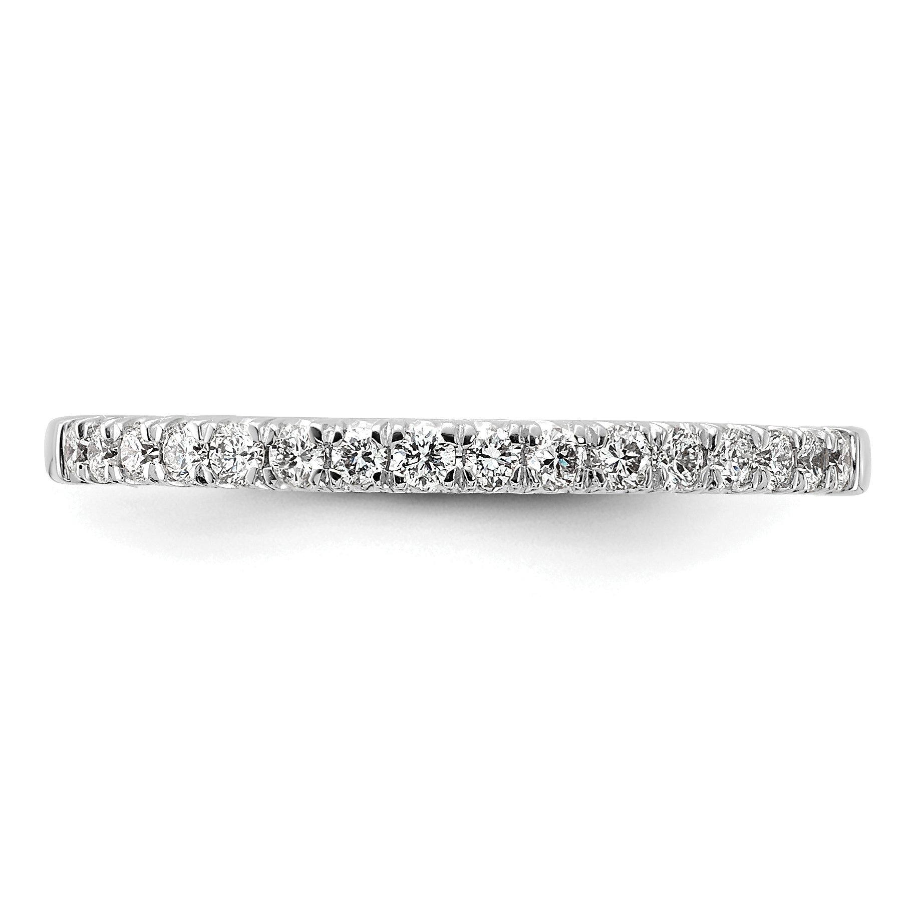 14k White Gold 1/4 carat Lab Grown Diamond VS/SI+ G+ Complete Wedding Band