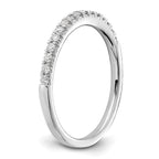 14k White Gold 1/4 carat Lab Grown Diamond VS/SI+ G+ Complete Wedding Band