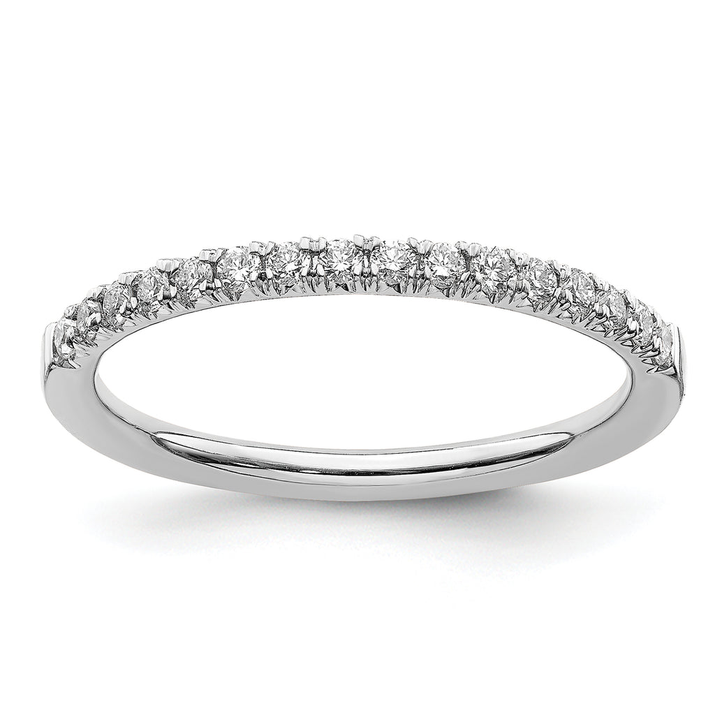 14k White Gold 1/4 carat Lab Grown Diamond VS/SI+ G+ Complete Wedding Band