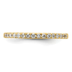 14k 1/4 carat Lab Grown Diamond VS/SI+ G+ Complete Wedding Band