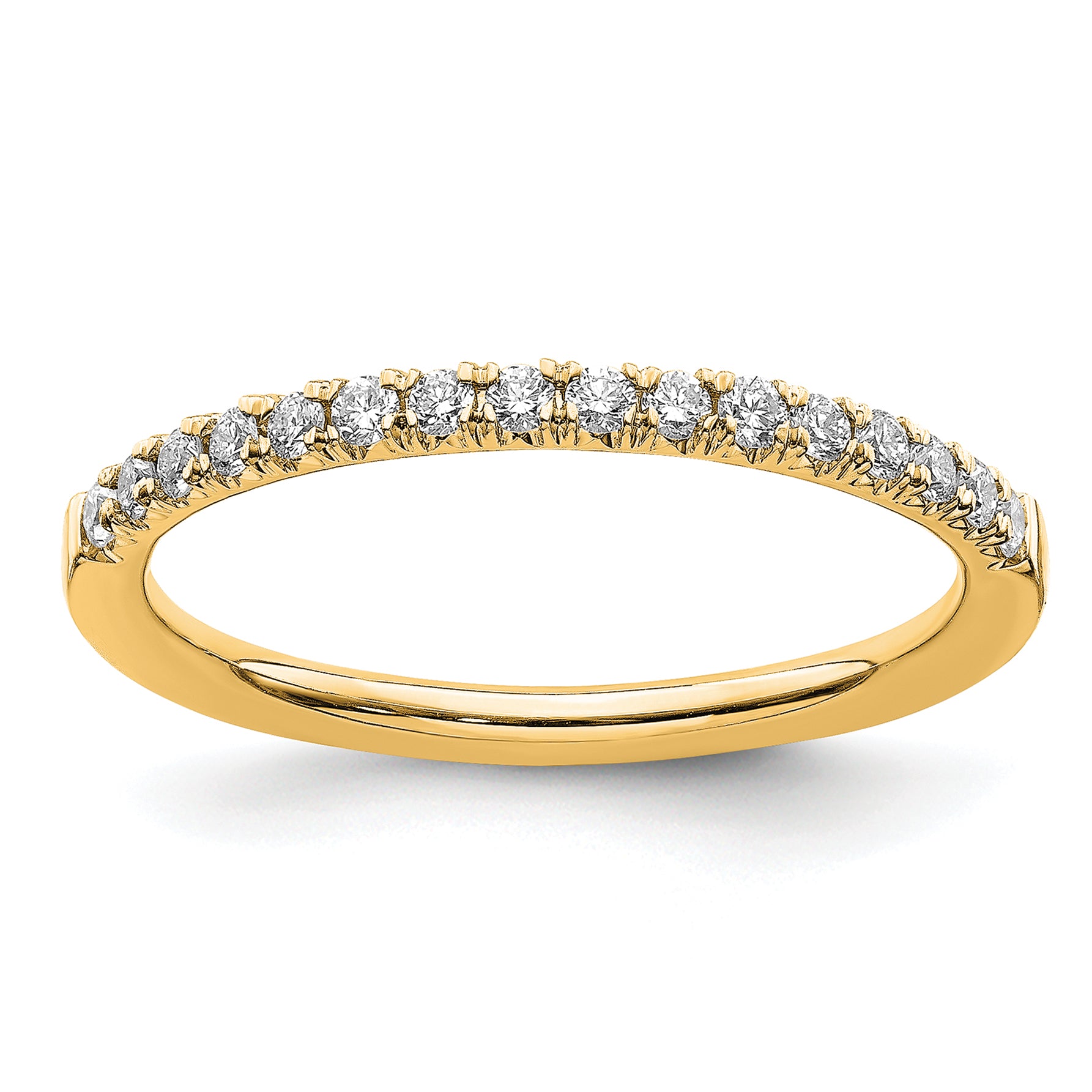 14k 1/4 carat Lab Grown Diamond VS/SI+ G+ Complete Wedding Band Main image