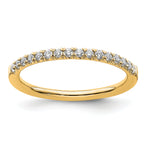 14k 1/4 carat Lab Grown Diamond VS/SI+ G+ Complete Wedding Band