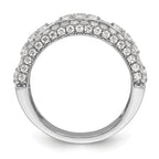 14k White Gold 1 1/5 carat Lab Grown Diamond VS/SI+ G+ Complete Fashion Ring