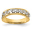 14k Polished Diamond Band