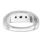 14k White Gold 1/3 carat Lab Grown Diamond VS/SI+ G+ Five Stone Complete Men's Ring