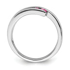 14k White Gold Pink Tourmaline 4-stone Ring