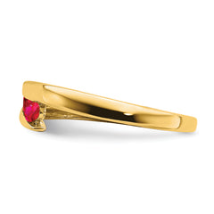 10k Ruby 4-stone Ring