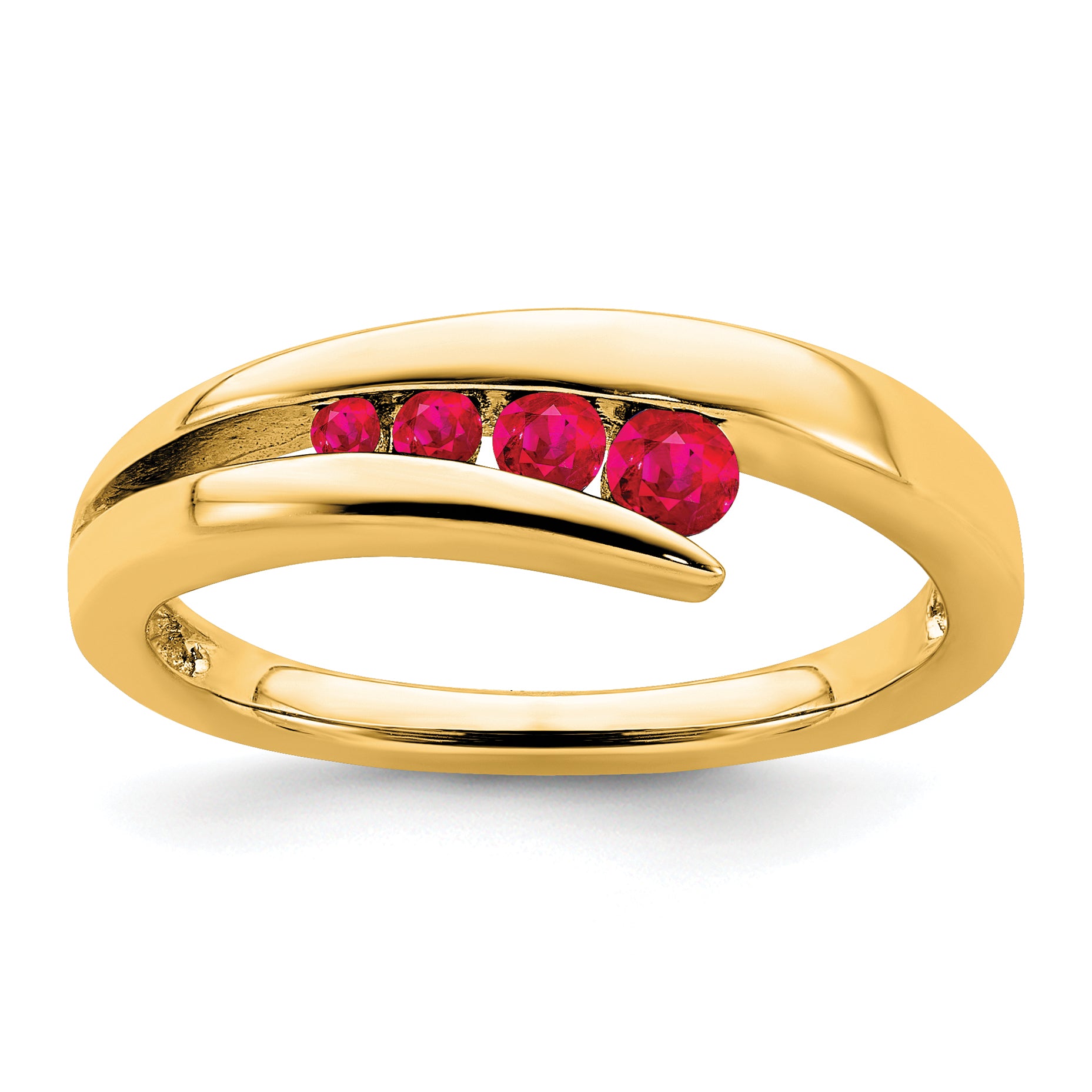 10k Ruby 4-stone Ring Main image