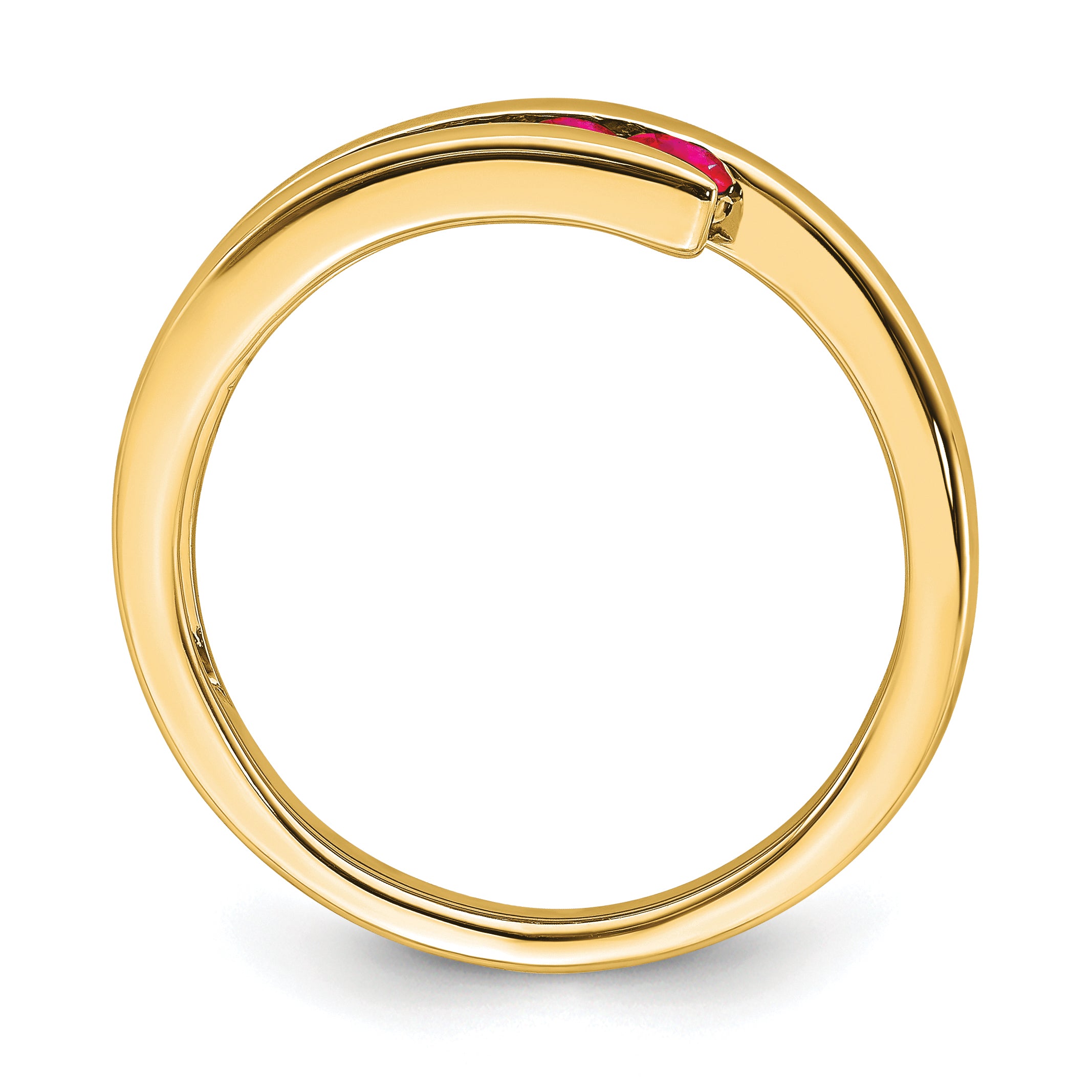 14k Ruby 4-stone Ring Secondary image