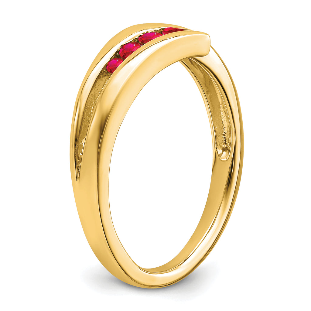 14k Ruby 4-stone Ring