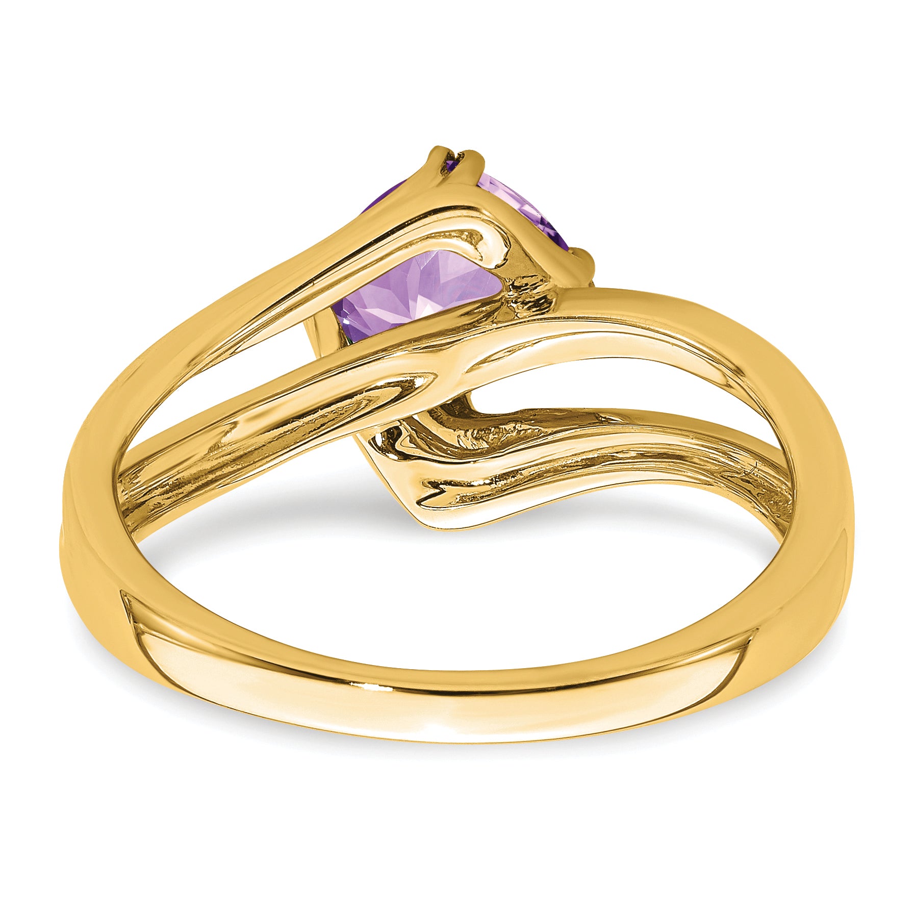 14k Amethyst and Diamond Ring