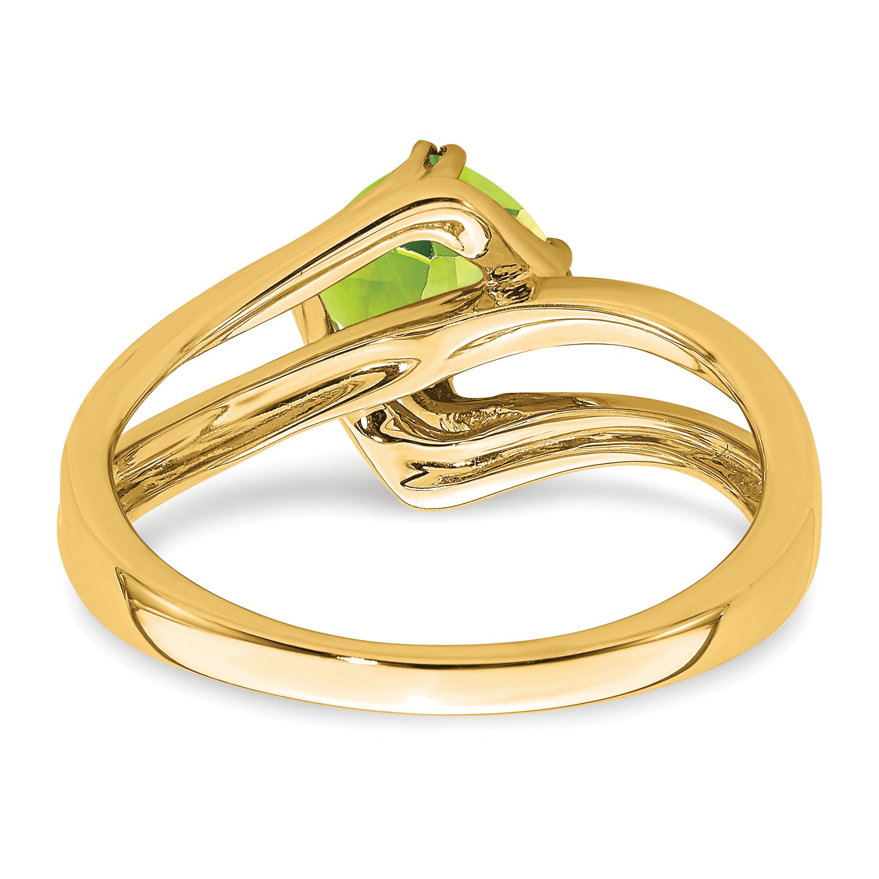 14k Peridot and Diamond Ring