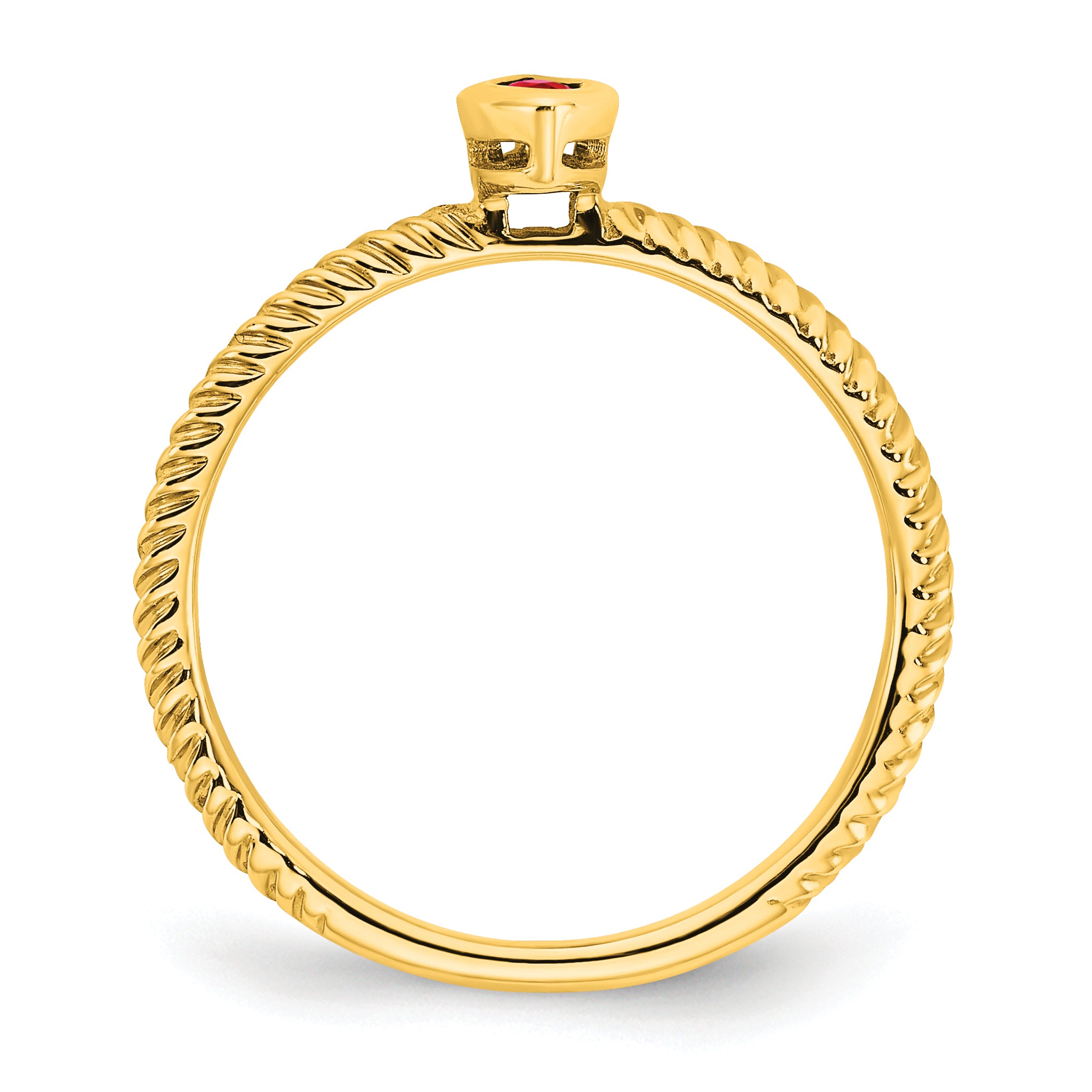 14k Marquise Bezel Ruby Ring Secondary image