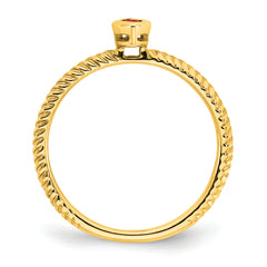 14k Marquise Bezel Ruby Ring