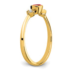 14k Ruby and Diamond Ring