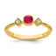 14k Ruby and Diamond Ring