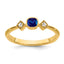 14k Sapphire and Diamond Ring