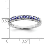 14k White Gold Tanzanite and Diamond Band