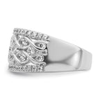 14k White Gold 1 1/4 carat Lab Grown Diamond VS/SI+ G+ Complete Fashion Band