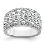 14k White Gold 1 1/4 carat Lab Grown Diamond VS/SI+ G+ Complete Fashion Band