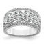 14k White Gold 1 1/4 carat Lab Grown Diamond VS/SI+ G+ Complete Fashion Band