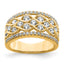 14k 1 1/4 carat Lab Grown Diamond VS/SI+ G+ Complete Fashion Band