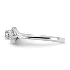 14k White Gold 1/3 carat Lab Grown Diamond VS/SI+ G+ Complete Petite Engagement Ring