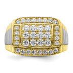 IBGoodman 10k Two-Tone 1 3/8 carat Lab Grown Diamond VS/SI+ G+ Men's Ring