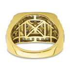 IBGoodman 10k Two-Tone 1 3/8 carat Lab Grown Diamond VS/SI+ G+ Men's Ring