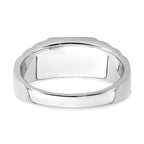 14k Two-tone Created Ruby and Diamond Mens Ring