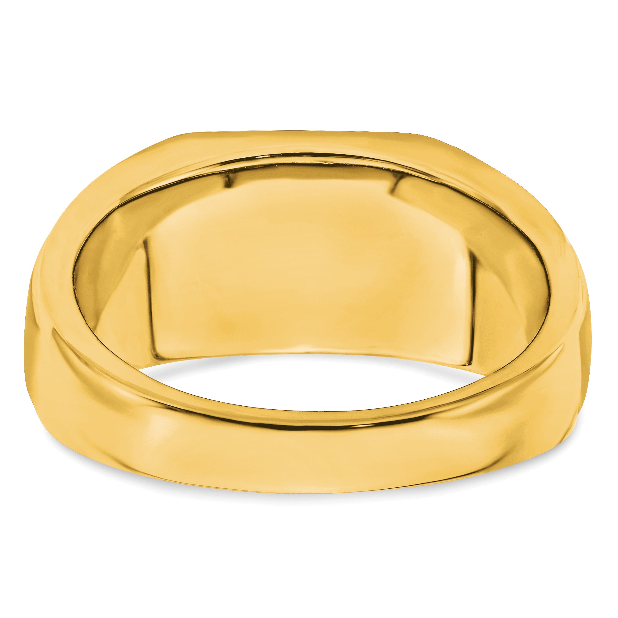 14k Created Ruby and Diamond Mens Ring