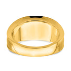 14k Onyx and Diamond Mens Ring