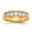 10k 1 1/2 carat Lab Grown Diamond VS/SI+ G+ Seven Stone Complete Men's Ring