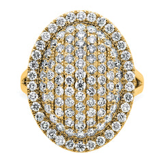 14k 2 1/4 carat Lab Grown Diamond VS/SI+ G+ Complete Fashion Ring
