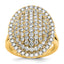 14k 2 1/4 carat Lab Grown Diamond VS/SI+ G+ Complete Fashion Ring