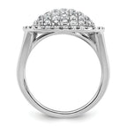 14k White Gold 2 carat Lab Grown Diamond VS/SI+ G+ Complete Fashion Ring