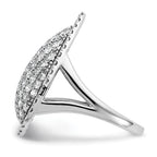 14k White Gold 2 carat Lab Grown Diamond VS/SI+ G+ Complete Fashion Ring