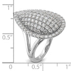 14k White Gold 2 carat Lab Grown Diamond VS/SI+ G+ Complete Fashion Ring