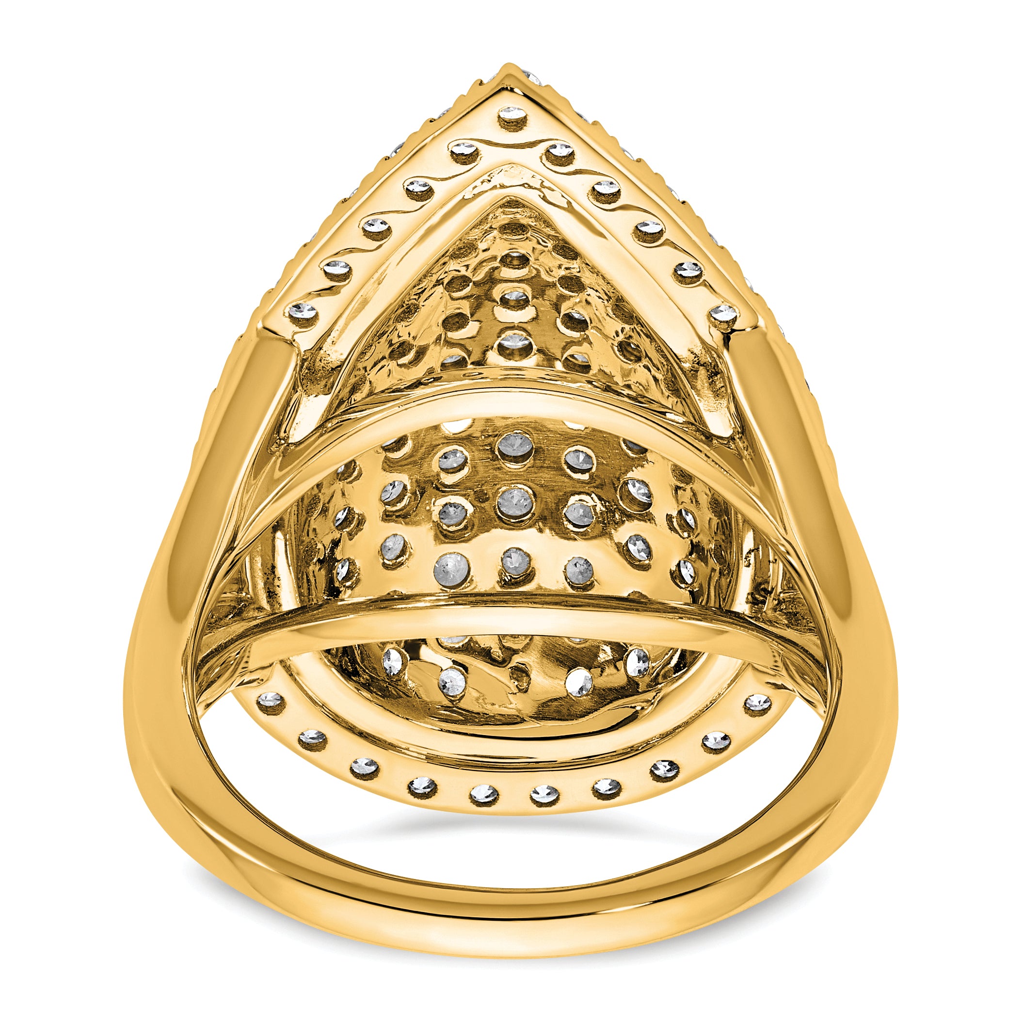 14k 2 carat Lab Grown Diamond VS/SI+ G+ Complete Fashion Ring