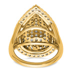 14k 2 carat Lab Grown Diamond VS/SI+ G+ Complete Fashion Ring