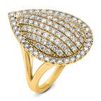 14k 2 carat Lab Grown Diamond VS/SI+ G+ Complete Fashion Ring