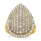 14k 2 carat Lab Grown Diamond VS/SI+ G+ Complete Fashion Ring