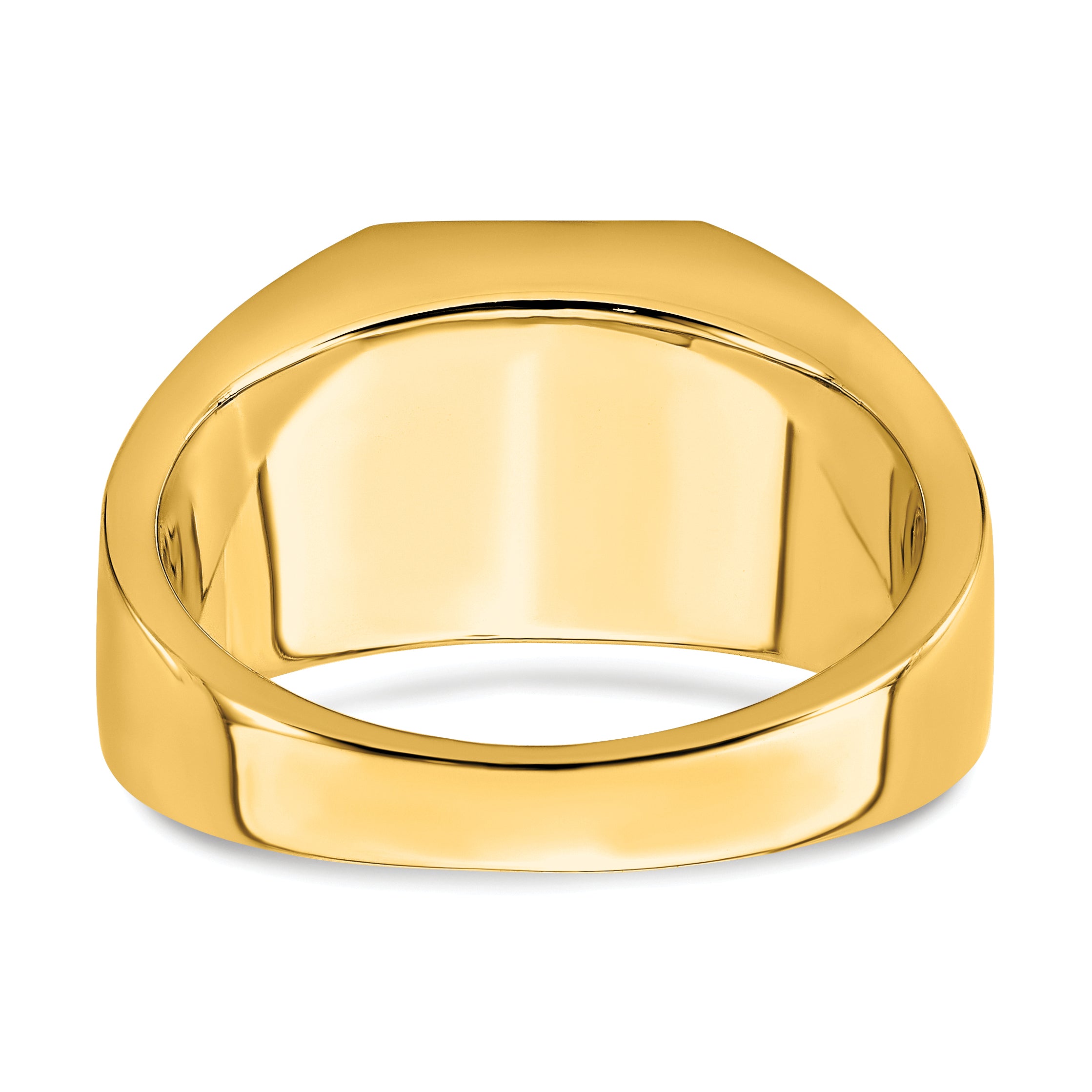 14k Onyx and Diamond Eagle Mens Ring