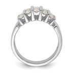 14k White Gold 1 carat Lab Grown Diamond VS/SI+ G+ Complete Fashion Band