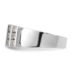 14k White Gold 1 carat Lab Grown Diamond VS/SI+ G+ Complete Fashion Band