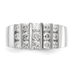 14k White Gold 1 carat Lab Grown Diamond VS/SI+ G+ Complete Fashion Band