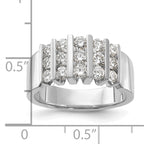14k White Gold 1 carat Lab Grown Diamond VS/SI+ G+ Complete Fashion Band