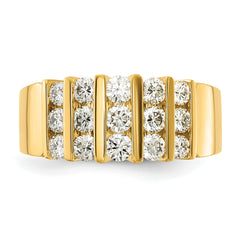 14k 1 carat Lab Grown Diamond VS/SI+ G+ Complete Fashion Band